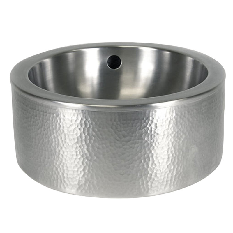 Barclay Colbran Metal Circular Vessel Bathroom Sink with Overflow Wayfair